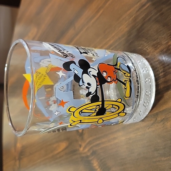 McDonalds 100 Years of Disney Magic Glass Cup Collectible Vintage Mickey Donald - Picture 8 of 10